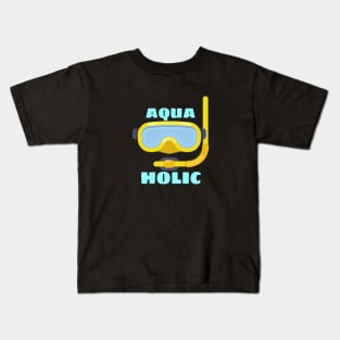 Aquaholic - Swimming Pun Kids T-Shirt